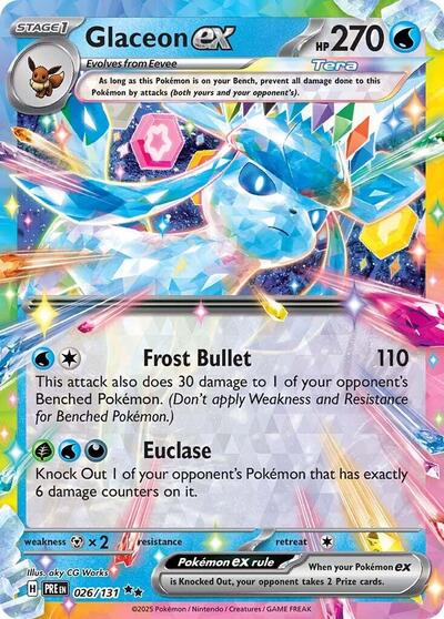 PRE: Glaceon ex - 026/131 (Holofoil)