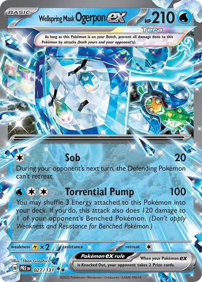 PRE: Wellspring Mask Ogerpon ex - 027/131 (Holofoil)