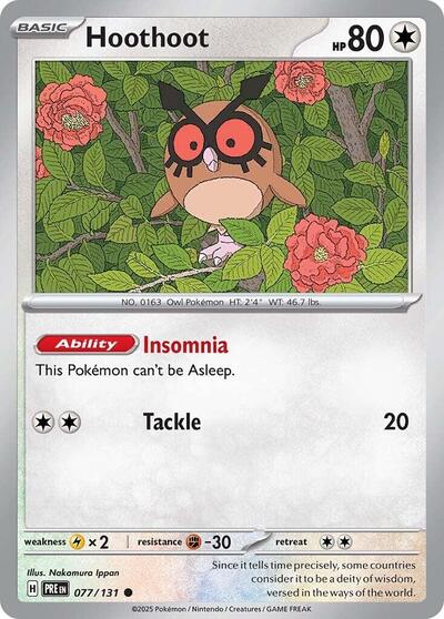 PRE: Hoothoot (Reverse Holofoil)