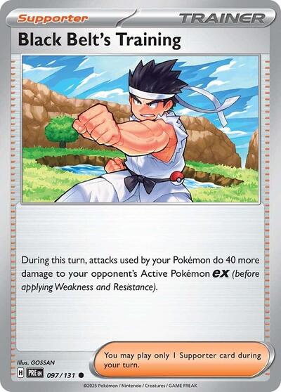 PRE: Black Belt's Training - 097/131 (Reverse Holofoil)