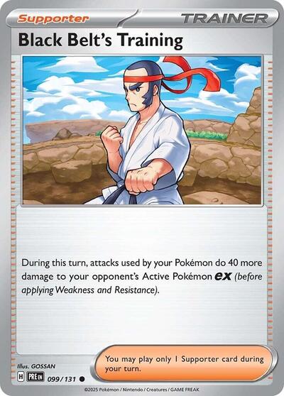 PRE: Black Belt's Training - 099/131 (Reverse Holofoil)