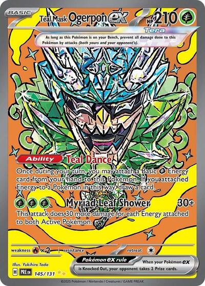 PRE: Teal Mask Ogerpon ex - 145/131 (Holofoil)