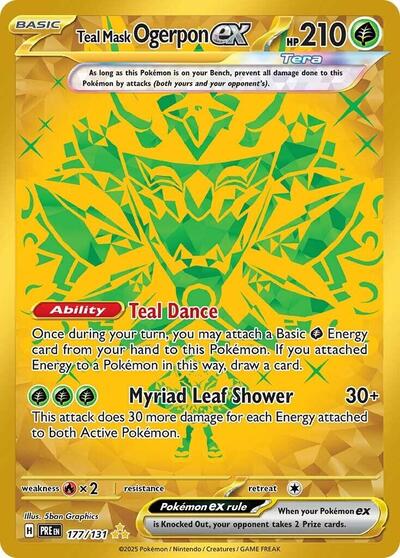 PRE: Teal Mask Ogerpon ex - 177/131 (Holofoil)