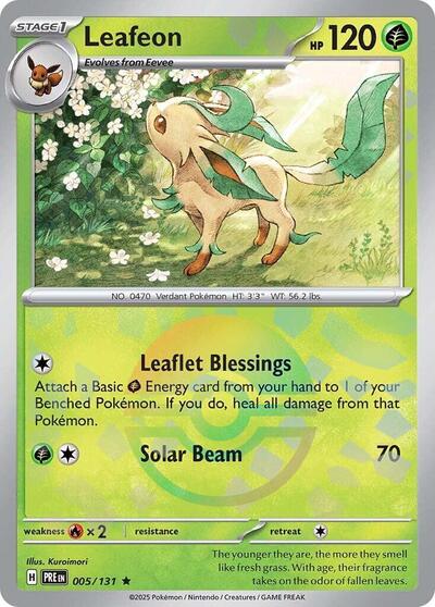 PRE: Leafeon (Poke Ball Pattern) (Holofoil)