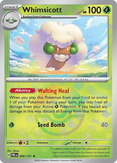 PRE: Whimsicott (Poke Ball Pattern) (Holofoil)