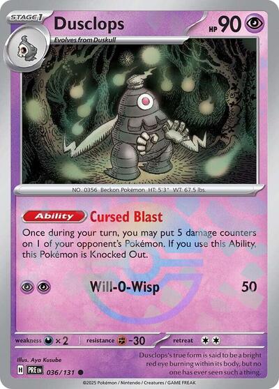 PRE: Dusclops (Poke Ball Pattern) (Holofoil)
