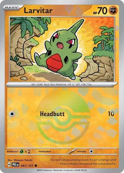 PRE: Larvitar (Poke Ball Pattern) (Holofoil)