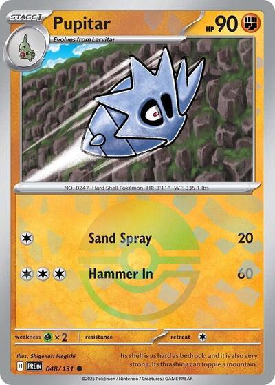 PRE: Pupitar (Poke Ball Pattern) (Holofoil)