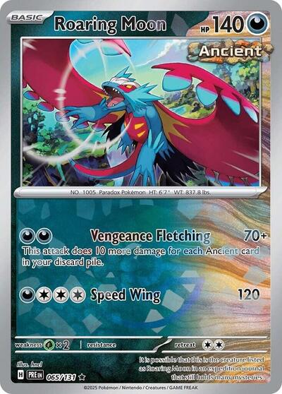 PRE: Roaring Moon (Poke Ball Pattern) (Holofoil)