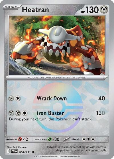 PRE: Heatran (Poke Ball Pattern) (Holofoil)