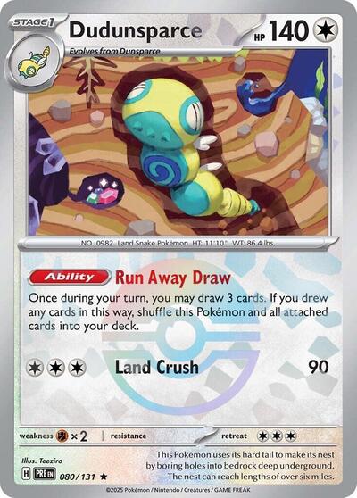 PRE: Dudunsparce (Poke Ball Pattern) (Holofoil)