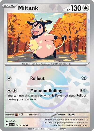 PRE: Miltank (Poke Ball Pattern) (Holofoil)