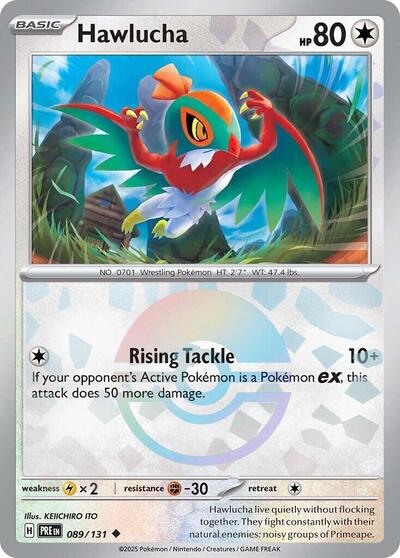 PRE: Hawlucha (Poke Ball Pattern) (Holofoil)