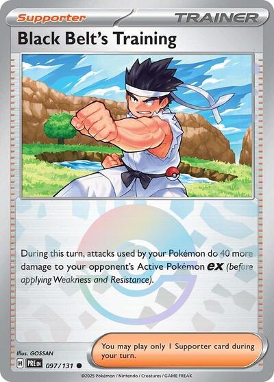 PRE: Black Belt's Training - 097/131 (Poke Ball Pattern) (Holofoil)
