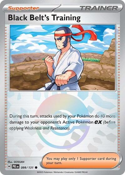 PRE: Black Belt's Training - 099/131 (Poke Ball Pattern) (Holofoil)