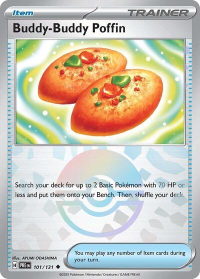 PRE: Buddy-Buddy Poffin (Poke Ball Pattern) (Holofoil)