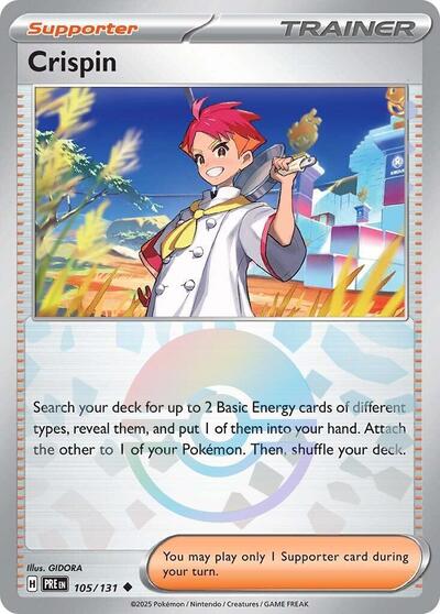 PRE: Crispin - 105/131 (Poke Ball Pattern) (Holofoil)