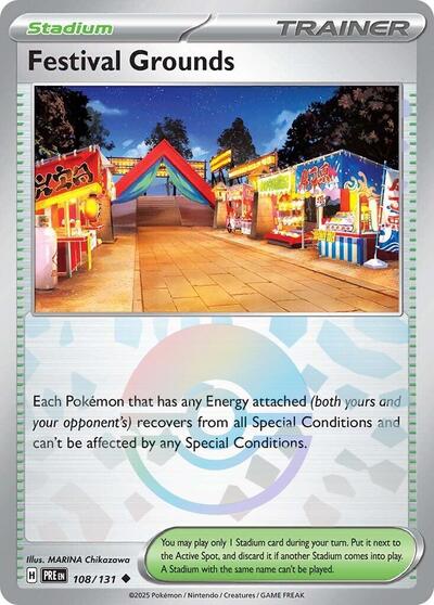 PRE: Festival Grounds (Poke Ball Pattern) (Holofoil)