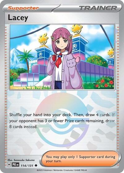 PRE: Lacey - 114/131 (Poke Ball Pattern) (Holofoil)