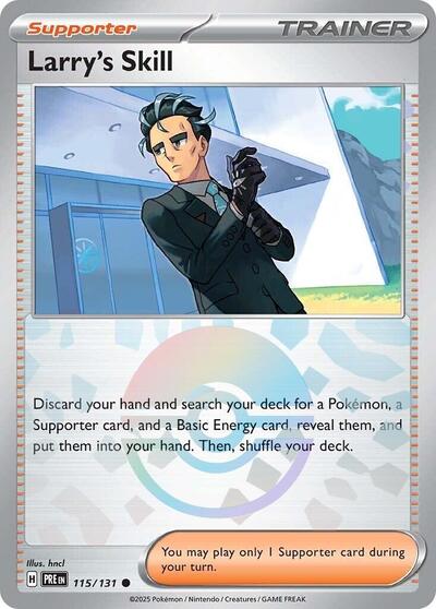 PRE: Larry's Skill - 115/131 (Poke Ball Pattern) (Holofoil)