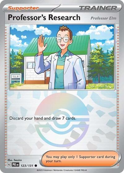 PRE: Professor's Research [Professor Elm] (Poke Ball Pattern) (Holofoil)