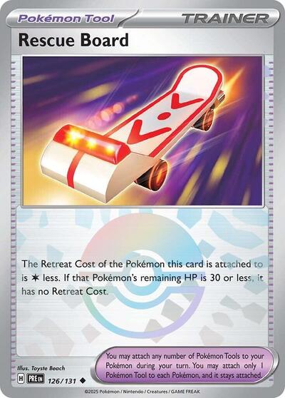 PRE: Rescue Board (Poke Ball Pattern) (Holofoil)