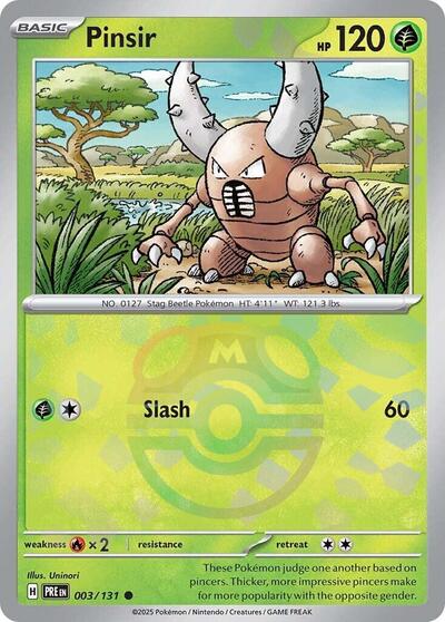 PRE: Pinsir (Master Ball Pattern) (Holofoil)