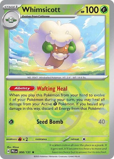 PRE: Whimsicott (Master Ball Pattern) (Holofoil)