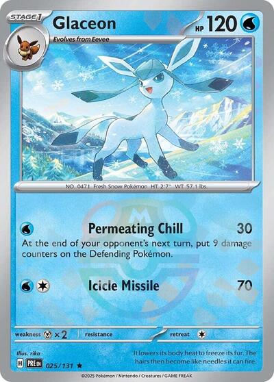 PRE: Glaceon (Master Ball Pattern) (Holofoil)