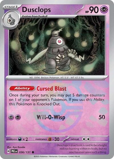 PRE: Dusclops (Master Ball Pattern) (Holofoil)