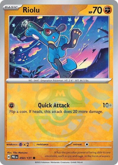 PRE: Riolu (Master Ball Pattern) (Holofoil)