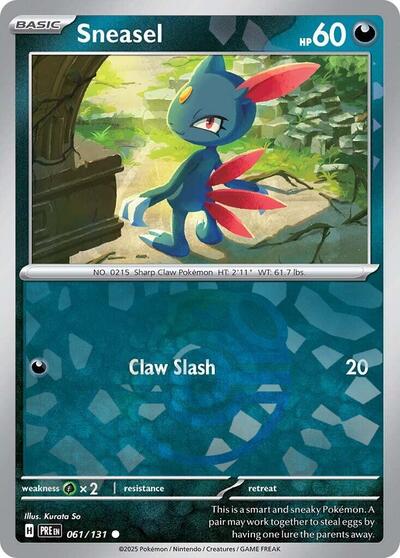 PRE: Sneasel (Master Ball Pattern) (Holofoil)