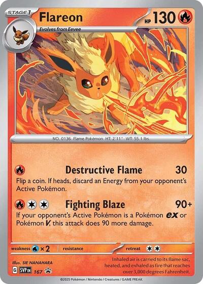 SVP: Flareon - 167 (Cosmos Holo) (Holofoil)