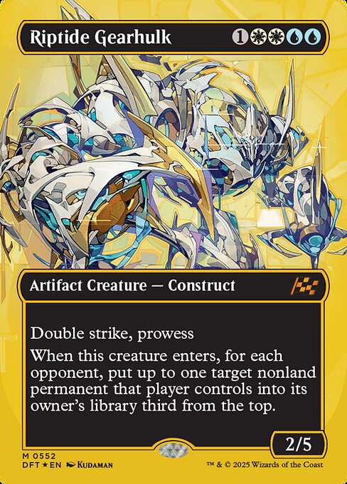 DFT: Riptide Gearhulk (Borderless) (First-Place Foil)