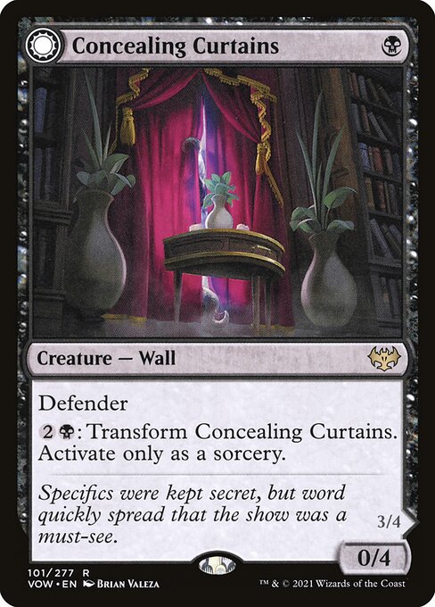 VOW: Concealing Curtains