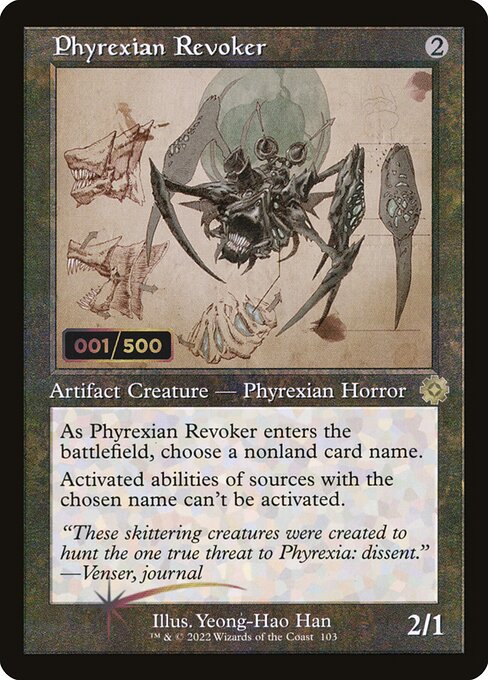 BRR: Phyrexian Revoker (Schematic) (Serial Numbered) (Foil)
