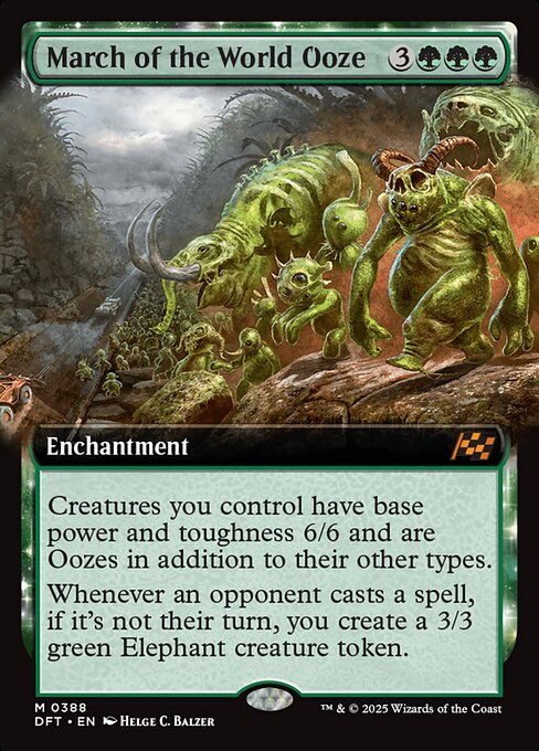 DFT: March of the World Ooze (Extended Art) (Foil)