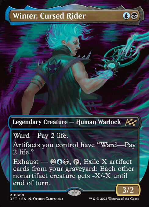 DFT: Winter, Cursed Rider (Borderless) (Foil)