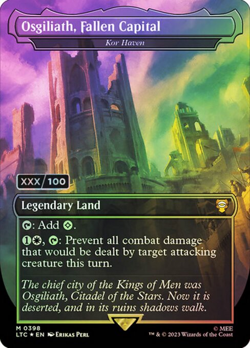 LTC: Osgiliath, Fallen Capital - Kor Haven (Serial Numbered) (Foil)