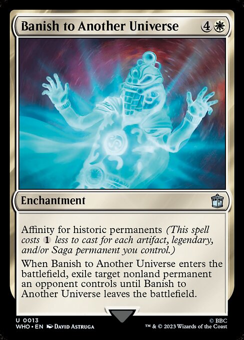 WHO: Banish to Another Universe