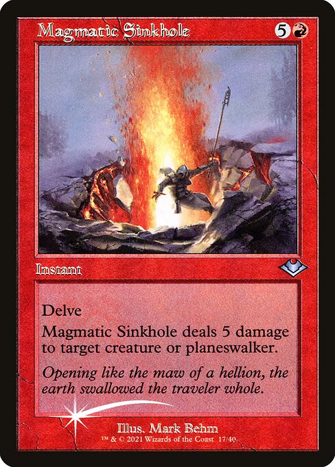 H1R: Magmatic Sinkhole (Retro Frame) (Foil Etched)