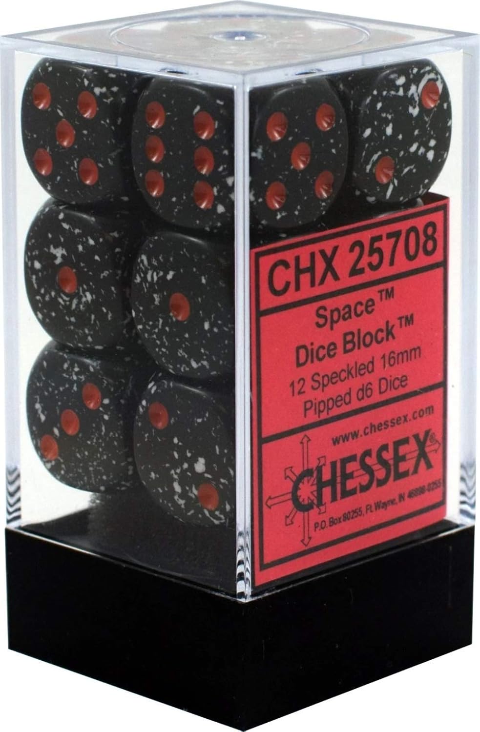 Chessex Speckled 16mm D6 Dice Block (12-Dice)