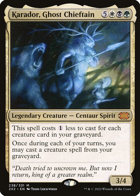 2X2: Karador, Ghost Chieftain (Foil)
