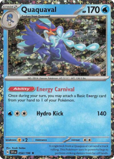 MCAP: Quaquaval - 054/198 (Sparkle Holo) (Holofoil)
