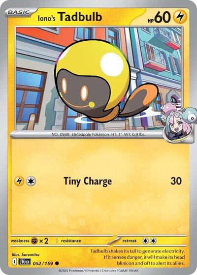 JTG: Iono's Tadbulb (Reverse Holofoil)
