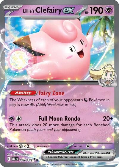 JTG: Lillie's Clefairy ex - 056/159 (Holofoil)
