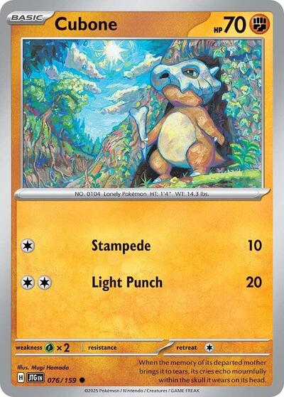 JTG: Cubone (Reverse Holofoil)