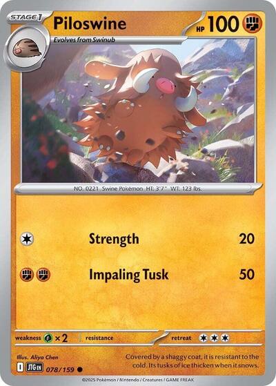 JTG: Piloswine (Reverse Holofoil)