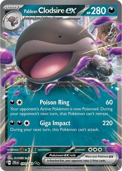 JTG: Paldean Clodsire ex (Holofoil)