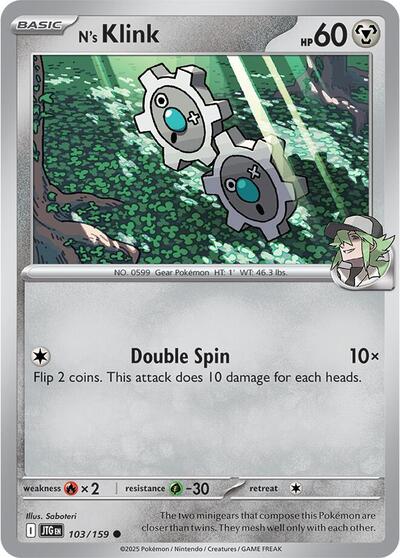 JTG: N's Klink (Reverse Holofoil)